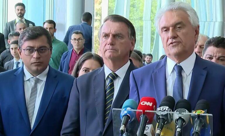 Ronaldo Caiado firma apoio a Bolsonaro no 2° turno