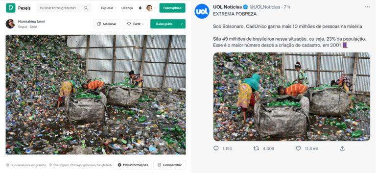 Site usa foto de Bangladesh para denunciar aumento da miséria no Brasil