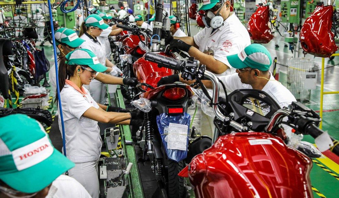 Produção de motocicletas cresce 26% em outubro, aponta Abraciclo