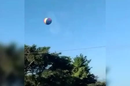 Balão cai durante passeio e deixa turistas e piloto feridos