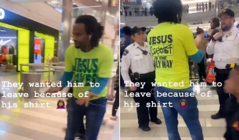 Nos EUA, homem é obrigado a retirar camiseta com dizeres “Jesus é o único caminho”