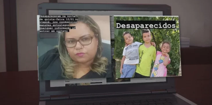 Oito pessoas da mesma família desaparecem no DF em 4 dias