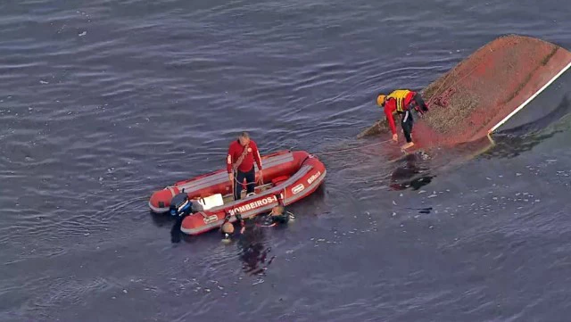 Naufrágio na Baía de Guanabara deixa 6 mortos e 2 desaparecidos