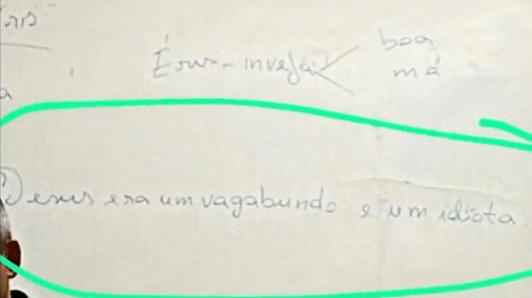 Professor de escola pública diz a alunos que Jesus era ‘vagabundo e idiota’