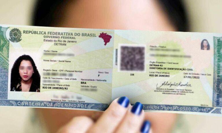 Nova Carteira de Identidade terá mudança em nome social e sexo