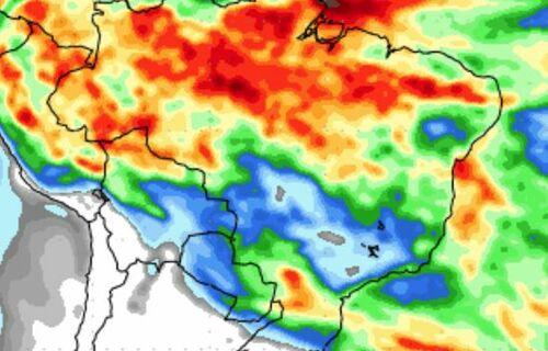 Grande parte do território brasileiro contará com fortes chuvas entre os dias 2 e 9 de maio
