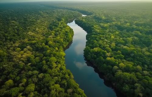 Amazonas lidera a área total com seca no Brasil em abril de 2023
