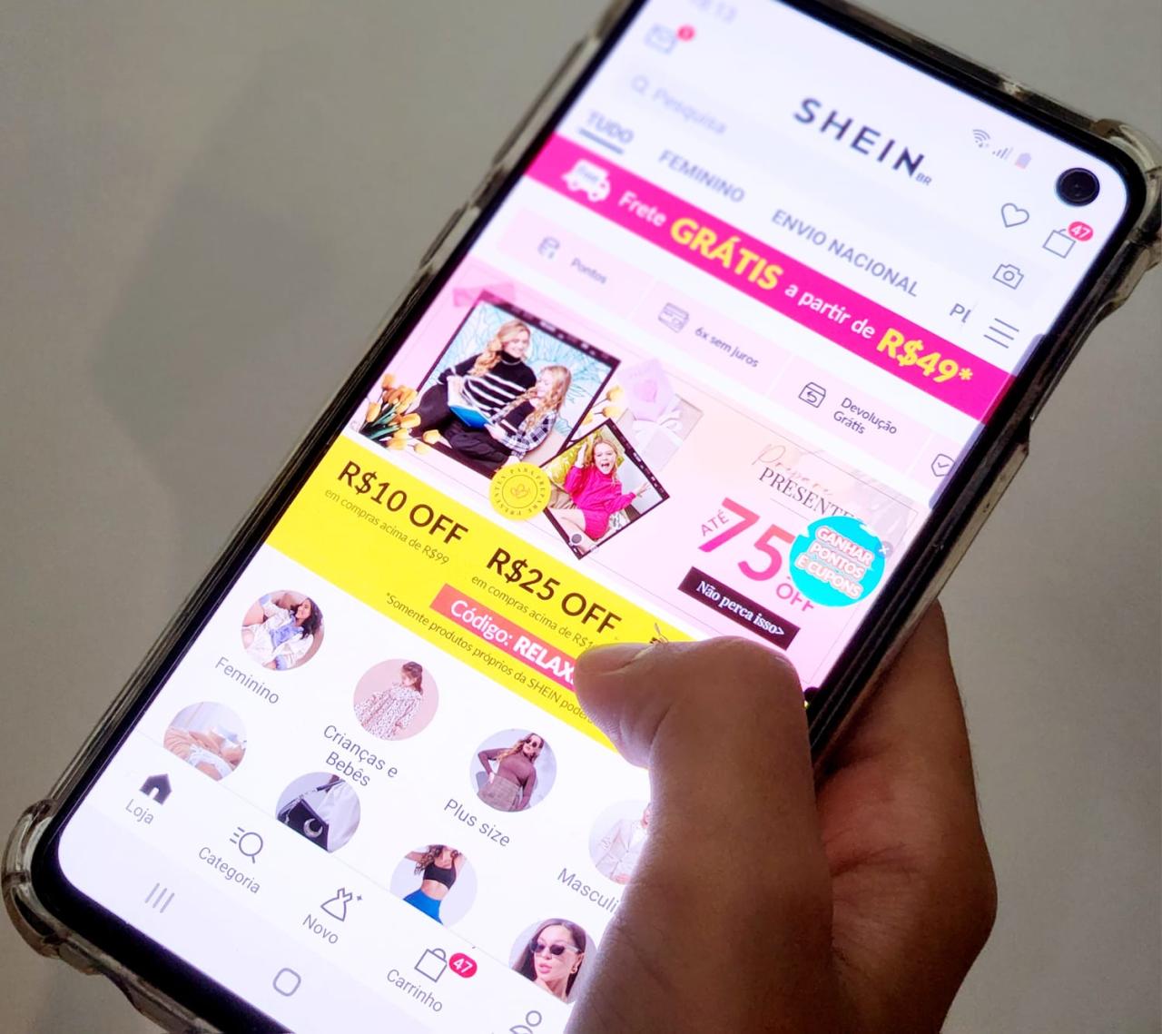 Shein e Shopee terão alíquota de 17% de ICMS, decide Comsefaz