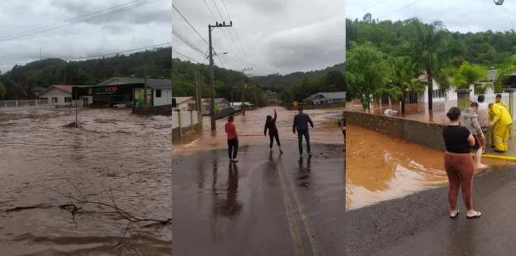 Sobe para 135 total de cidades atingidas por chuvas em Santa Catarina