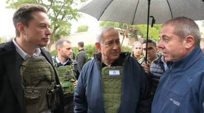 Netanyahu mostra a Musk os horrores do Hamas em Israel