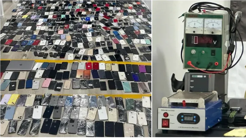 Operação da polícia no Centro de SP apreende 853 celulares roubados e máquinas para desmontar aparelhos