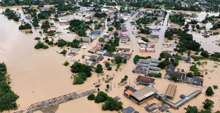 Brasileia, no sul do Acre, registra maior enchente da sua história