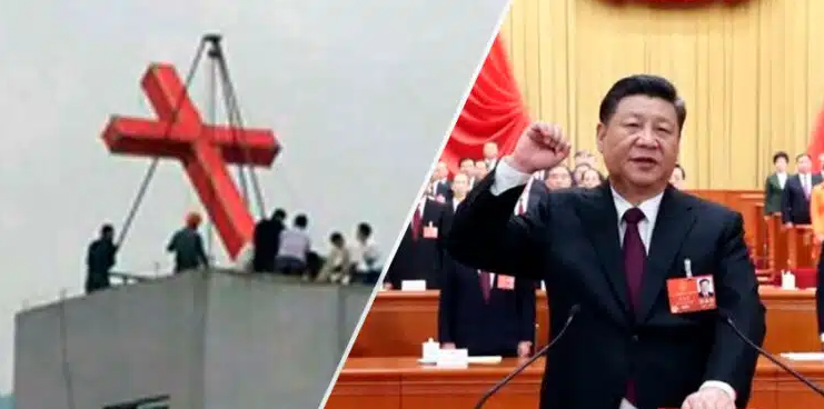 Ditadura chinesa manda remover cruzes do templo de igreja alegando “risco de segurança”