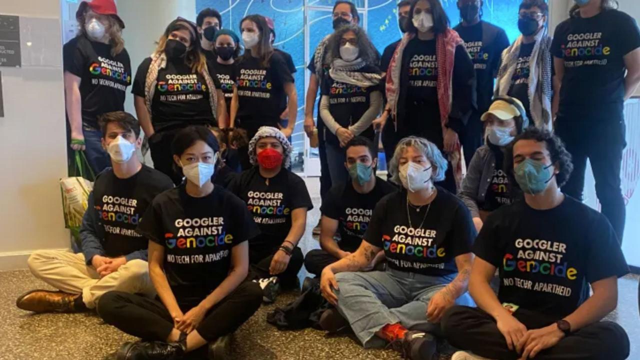 Escritório de CEO do Google é invadido por empregados anti-Israel