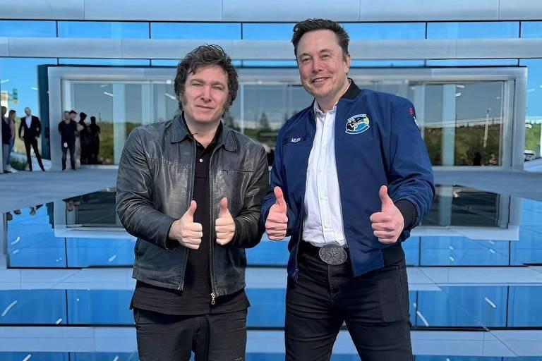 Milei Se Encontra Com Elon Musk E Oferece Ajuda Contra O STF