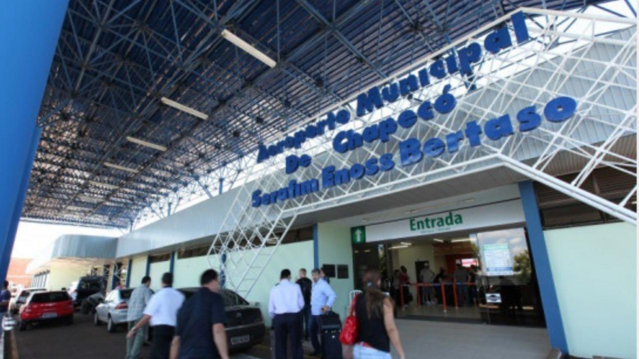 Aeroporto de Chapecó é opção para acessar o sul do país