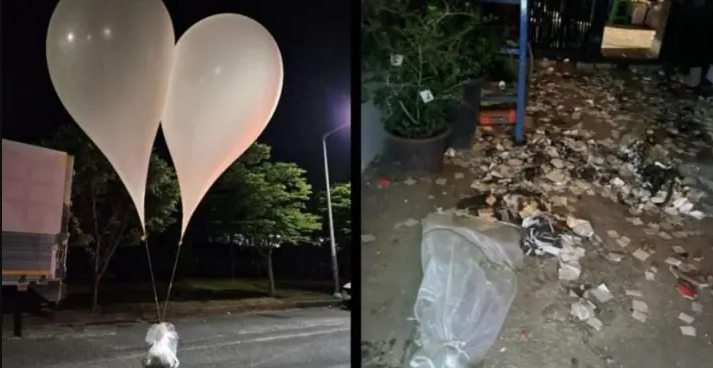 Kim Jong-un envia balões com fezes e lixo para a Coreia do SulKim Jong-un envia balões com fezes e lixo para a Coreia do Sul