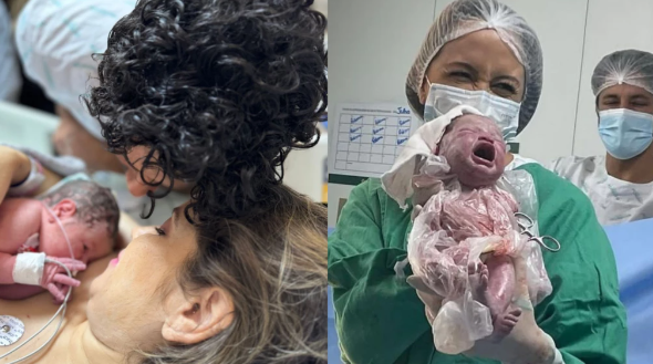 Diagnosticada com câncer durante a gestação, cantora Camila Campos dá à luz a filha Sofia