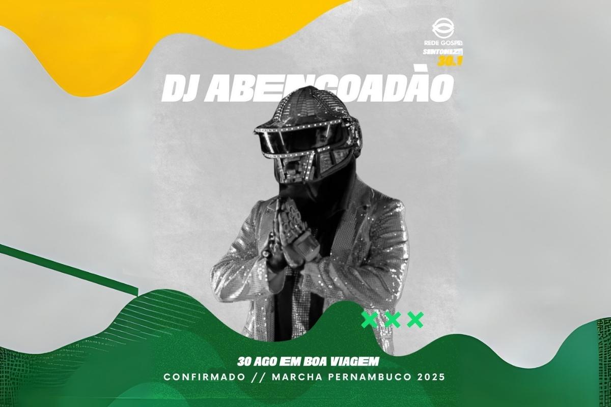 DJ Abençoadão vai agitar a Marcha para Jesus Recife 2025