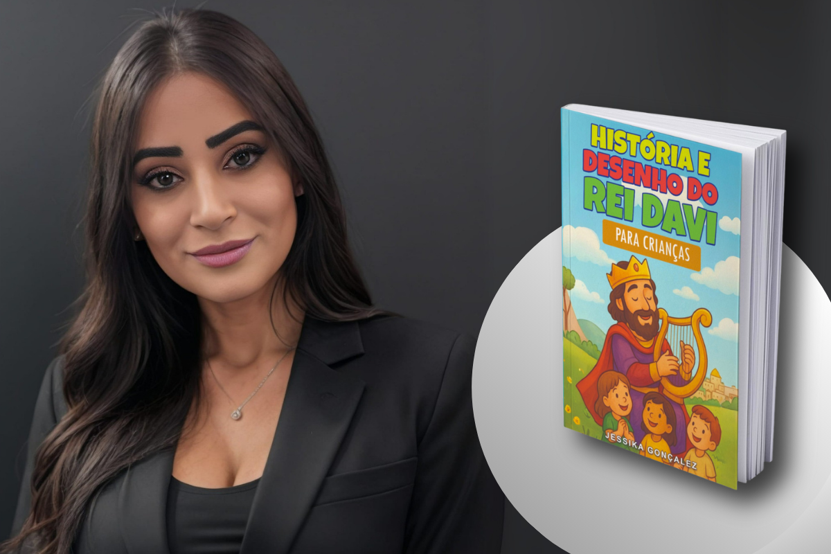 Livro infantil de Jessika Gonçalez apresenta a história do Rei Davi de forma lúdica e interativa