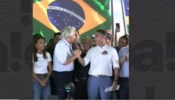 Caiado anuncia apoio a Flávio no 2º turno